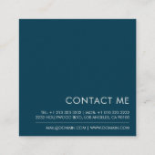 Paw Print Dierenverzorging Vierkante Visitekaartje (Achterkant)