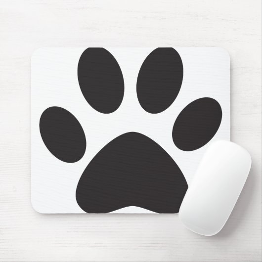 Paw Print Dog Cat Animal Pet Foot Puppy Muismat (Met muis)