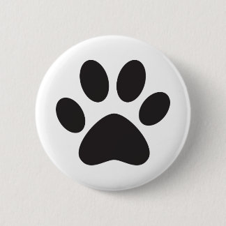Paw Print Dog Cat Animal Pet Foot Puppy Ronde Button 5,7 Cm