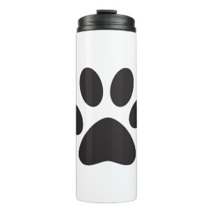 Paw Print Dog Cat Animal Pet Foot Puppy Thermosbeker