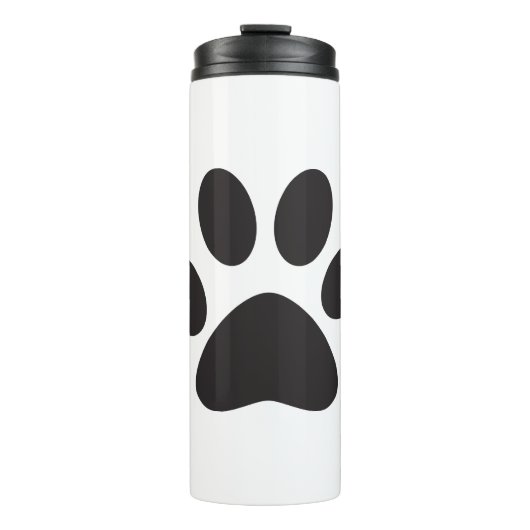 Paw Print Dog Cat Animal Pet Foot Puppy Thermosbeker (Voorkant)