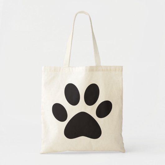 Paw Print Dog Cat Animal Pet Foot Puppy Tote Bag (Voorkant)