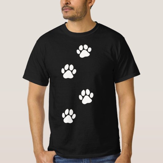 Paw Print Dog Cat Pet Lover  T-shirt (Voorkant)