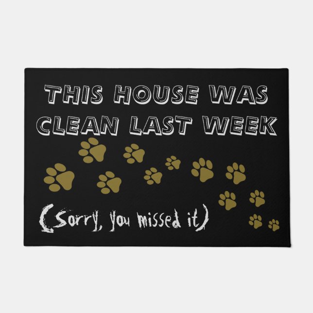 Paw Print Doormat Deurmat (Voorkant)