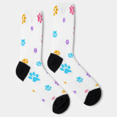 Paw Print Duurzame Premium Crew Sock Sokken (Rechts)