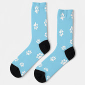 Paw Print Duurzame Premium Crew Sock Sokken (Links)