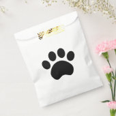 Paw Print Favor Bag Bedankzakje (Gezegeld)