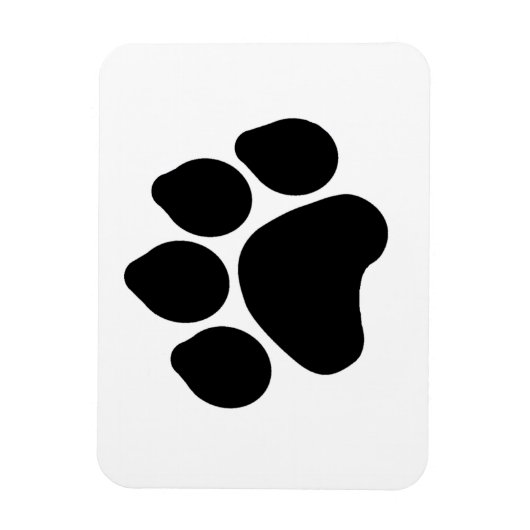 Paw Print Flexibele magneet (Verticaal)