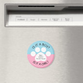 Paw Print Gender onthullen Magneet (Insitu (Vaatwasser))