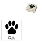 Paw Print Handtekening Rubberen stempel (Gestempeld)
