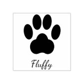 Paw Print Handtekening Rubberen stempel (Afrduk)