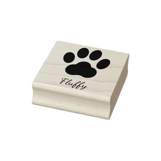 Paw Print Handtekening Rubberen stempel (Stempel)