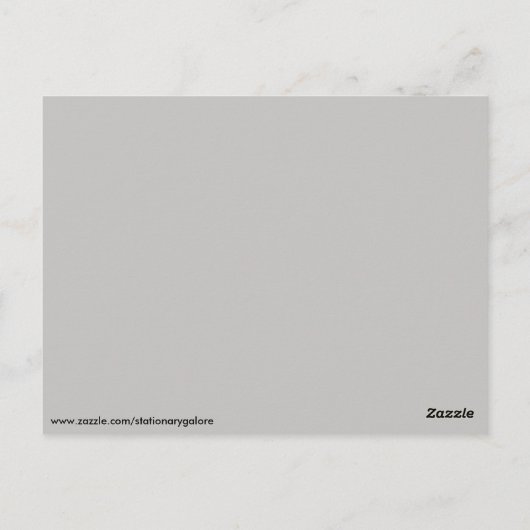 Paw print hart silhouet briefkaart (Achterkant)