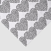 Paw print hart silhouet tissue papier (Detail)