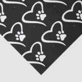 Paw Print Hartweefsel Tissuepapier (Detail)