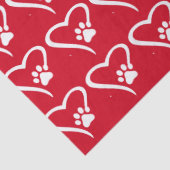 Paw Print Hartweefsel Tissuepapier (Detail)