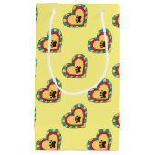 Paw Print Heart Klein Cadeauzakje (Voorkant)