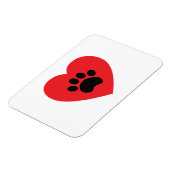 Paw Print Heart Magneet (Linkerzijde)