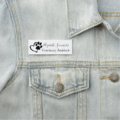 Paw Print Heart Vet Veterinary Business Naamplaatje (In situ)