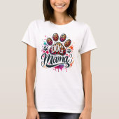 Paw Print Hond Mamma T-shirt (Voorkant)