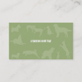 Paw Print Hondenverzorging Olijf Visitekaartje (Achterkant)