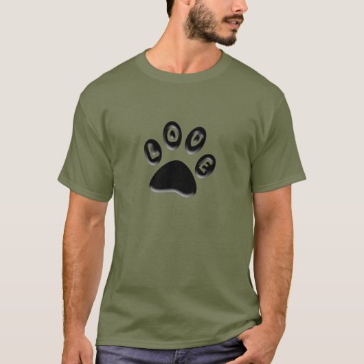 Paw Print, huiseigenaars, dierenvrienden shirten T-shirt (Voorkant)