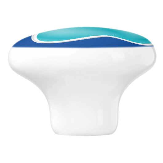 Paw Print Keramische ladeknop - SRF Keramische Knop (Zijkant)