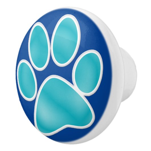 Paw Print Keramische ladeknop - SRF Keramische Knop (Rechts)