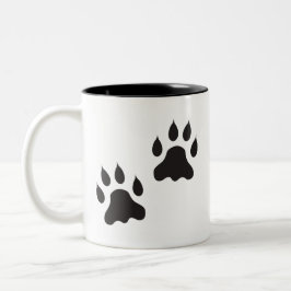 Paw Print Koffiekopje Tweekleurige Koffiemok