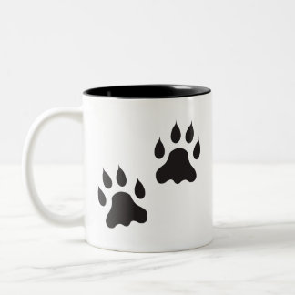 Paw Print Koffiekopje Tweekleurige Koffiemok