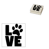 Paw Print Love Art Stempel (Gestempeld)