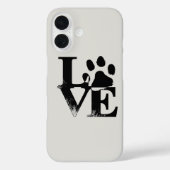 Paw Print Love Case-Mate iPhone Case (Achterkant)