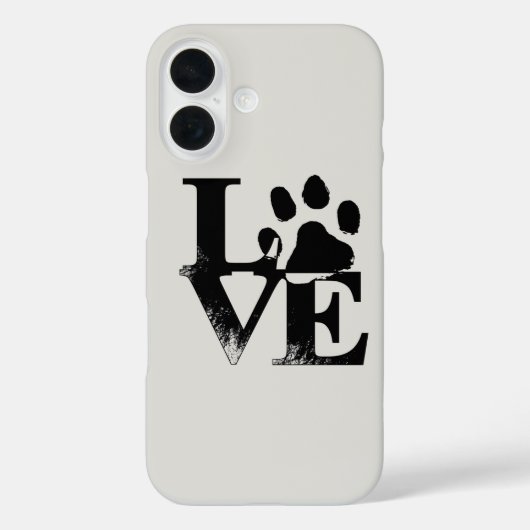 Paw Print Love Case-Mate iPhone Case (Achterkant)