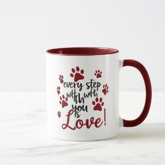 Paw Print Love Mok