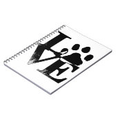 Paw Print Love Notitieboek (Linkerzijde)