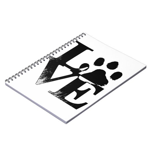 Paw Print Love Notitieboek (Linkerzijde)