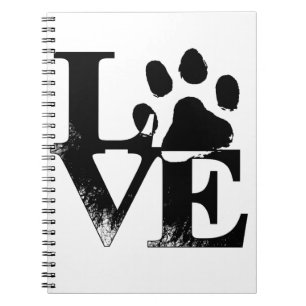 Paw Print Love Notitieboek