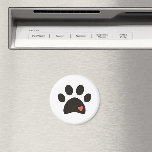 Paw Print Magnet (Insitu (Vaatwasser))