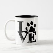 Paw Print Mok (Links)