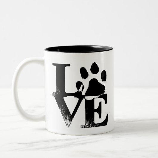 Paw Print Mok (Links)