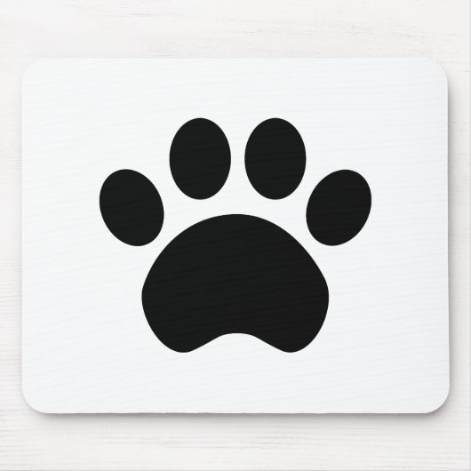 Paw Print Mousepad Muismat (Voorkant)