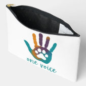 Paw Print One Voice Accessoire Reiszakje Etui (Open)