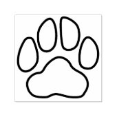 Paw Print Outline Zelfinkt Stempel (Design)