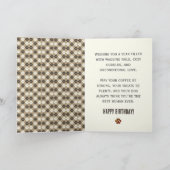 Paw Print Pattern Birthday Card Kaart (Binnen)