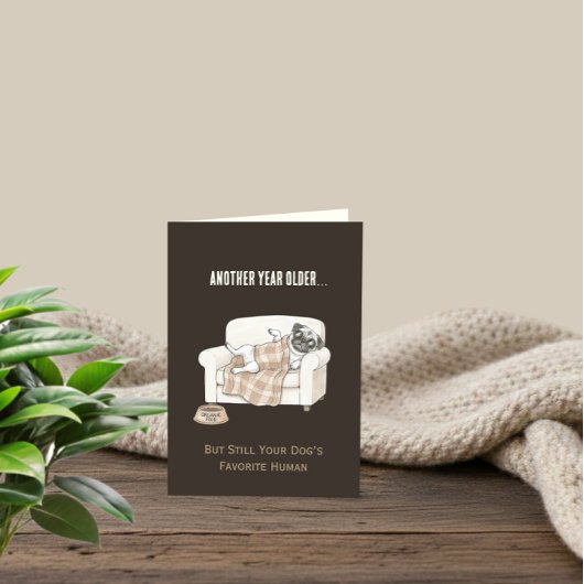 Paw Print Pattern Birthday Card Kaart