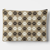 Paw Print Pattern  Earthy Sand Etui (Voorkant)