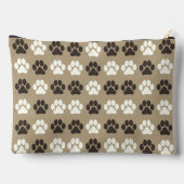 Paw Print Pattern  Earthy Sand Etui (Achterkant)