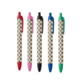 Paw Print Pattern Earthy Sand Zwarte Inkt Pen