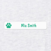Paw Print Personalized Kids Name Labels (Design 2)