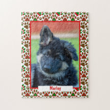 Paw Print Pet Foto aangepast Puzzle